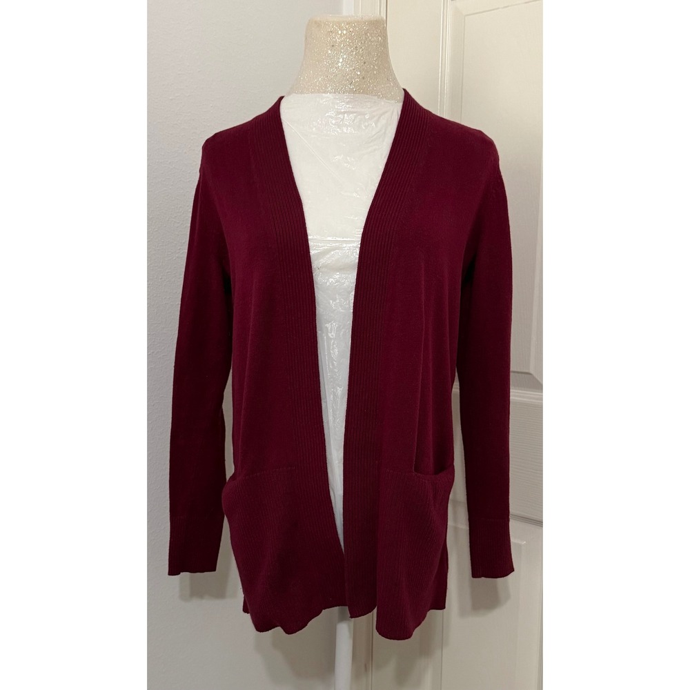 Croft & Barrow Women's PXS Burgundy cozyOffice workwear versatile layering